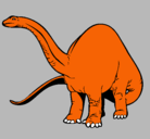 Dibujo Braquiosaurio II pintado por romeo