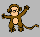 Dibujo Mono pintado por logitech