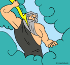 Dibujo Dios Zeus pintado por sergio2103