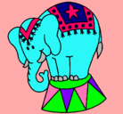 Dibujo Elefante actuando pintado por dumboalpoder