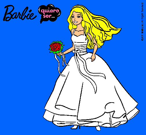 Barbie vestida de novia