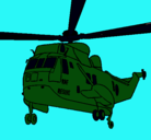 Dibujo Helicóptero al rescate pintado por PAREDES 