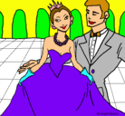 Dibujo Princesa y príncipe en el baile pintado por alexa11122