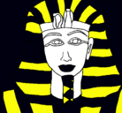 Dibujo Tutankamon pintado por friki