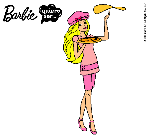 Dibujo Barbie cocinera pintado por areymimarchena