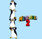 Dibujo Madagascar 2 Pingüinos pintado por PAT2