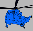 Dibujo Helicóptero al rescate pintado por lutri