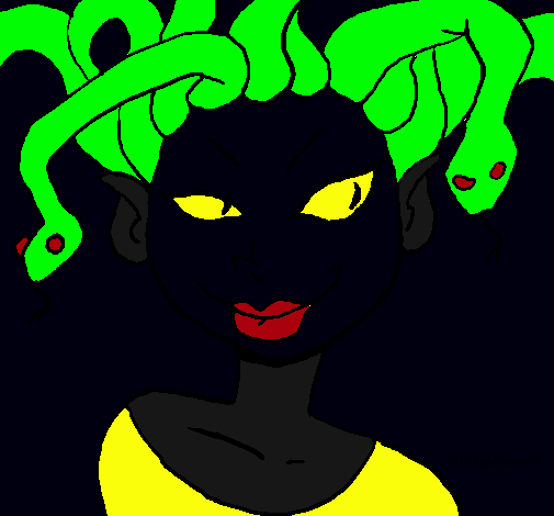 Mujer medusa