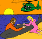 Dibujo Rescate ballena pintado por roux