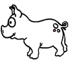 Dibujo Cerdo pintado por lucydeplaya