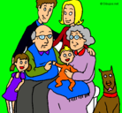Dibujo Familia pintado por katy2011