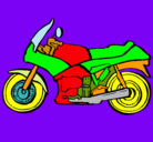 Dibujo Motocicleta pintado por keben