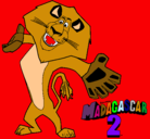 Dibujo Madagascar 2 Alex 2 pintado por ewduar