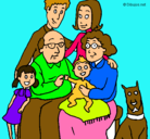 Dibujo Familia pintado por ximenaaa