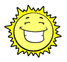 Dibujo Sol sonriendo pintado por sata 
