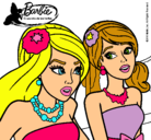 Dibujo Barbie y su amiga pintado por arensharpey2