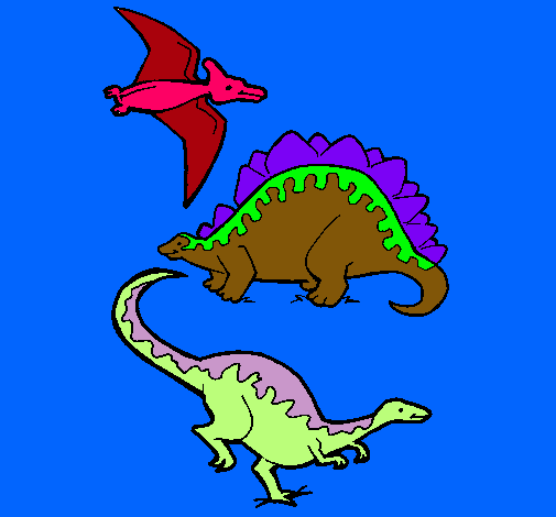 Tres clases de dinosaurios