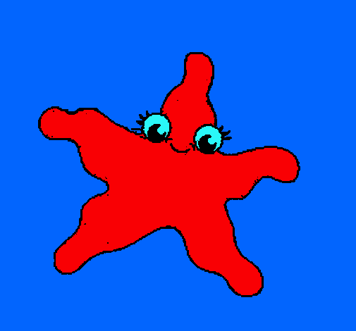 Dibujo Estrella de mar 4 pintado por jhustin 