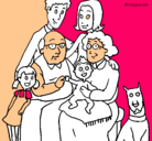 Dibujo Familia pintado por kate