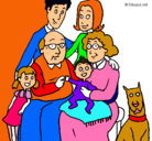 Dibujo Familia pintado por maria111