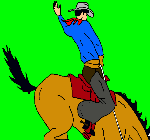 Vaquero en caballo