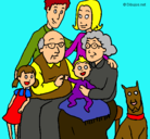 Dibujo Familia pintado por jkgnrhj