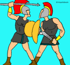Dibujo Lucha de gladiadores pintado por sergio2103