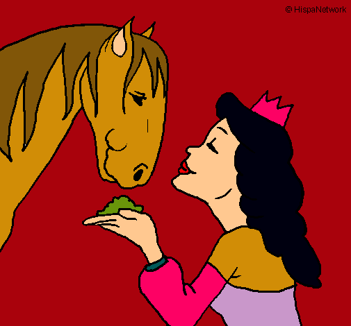 Princesa y caballo