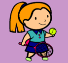 Dibujo Chica tenista pintado por MAMCB99