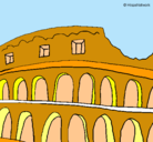 Dibujo Coliseo pintado por joell