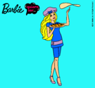 Dibujo Barbie cocinera pintado por rubia