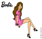 Dibujo Barbie sentada pintado por Maria-pm