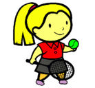 Dibujo Chica tenista pintado por mnose