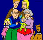 Dibujo Familia pintado por thaniia