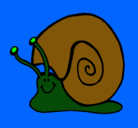 Dibujo Caracol  pintado por juinta