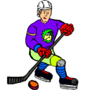 Dibujo Jugador de hockey sobre hielo pintado por Ansacom