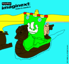 Dibujo Imaginext 19 pintado por ROJO