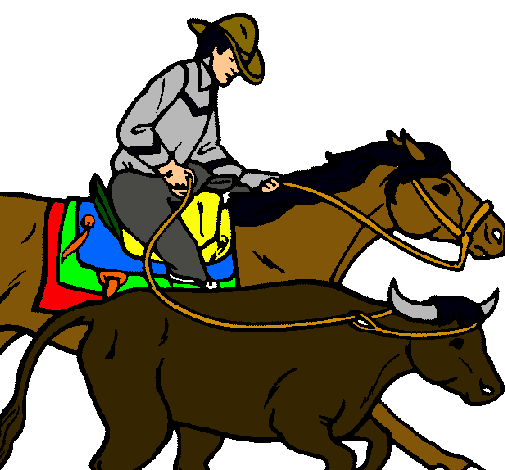 Vaquero y vaca