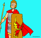 Dibujo Soldado romano II pintado por valeeriileenda
