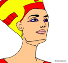 Dibujo Busto de Nefertiti pintado por a2000