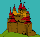 Dibujo Castillo medieval pintado por chore 