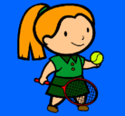 Dibujo Chica tenista pintado por nerea1111111