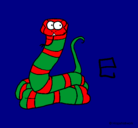 Dibujo Serpiente pintado por jemeri