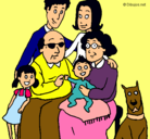 Dibujo Familia pintado por cuchucuchu