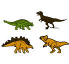 Dibujo Dinosaurios de tierra pintado por wilber