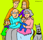 Dibujo Familia pintado por famili