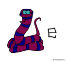Dibujo Serpiente pintado por bertasegalas