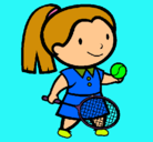 Dibujo Chica tenista pintado por didujo