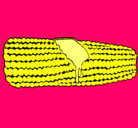Dibujo Mazorca de maíz pintado por FELICI
