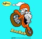 Dibujo BooBob pintado por motoneta